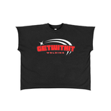 Raw Edge Boxy Non-Shrink T-Shirt