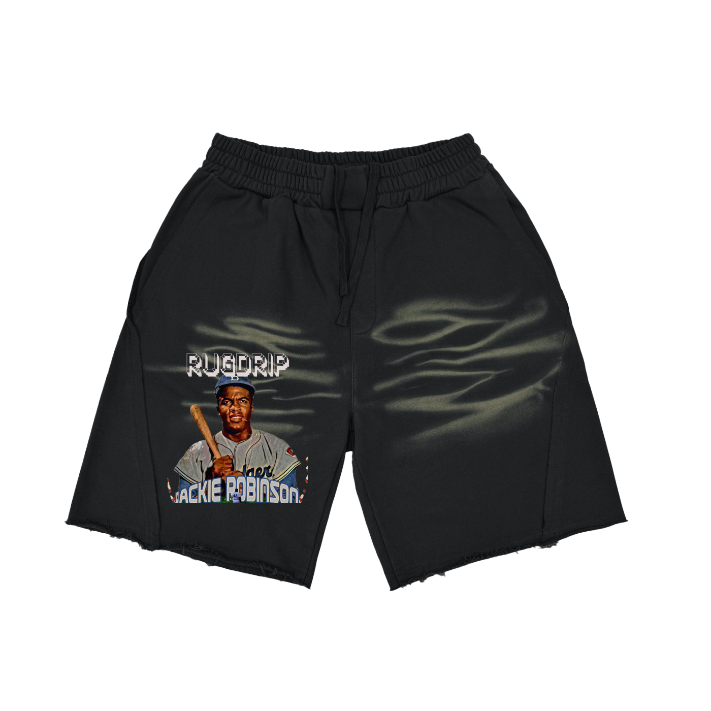 Heavyweight Vintage Washed Tiger Stripes Short Pants - 360 GSM