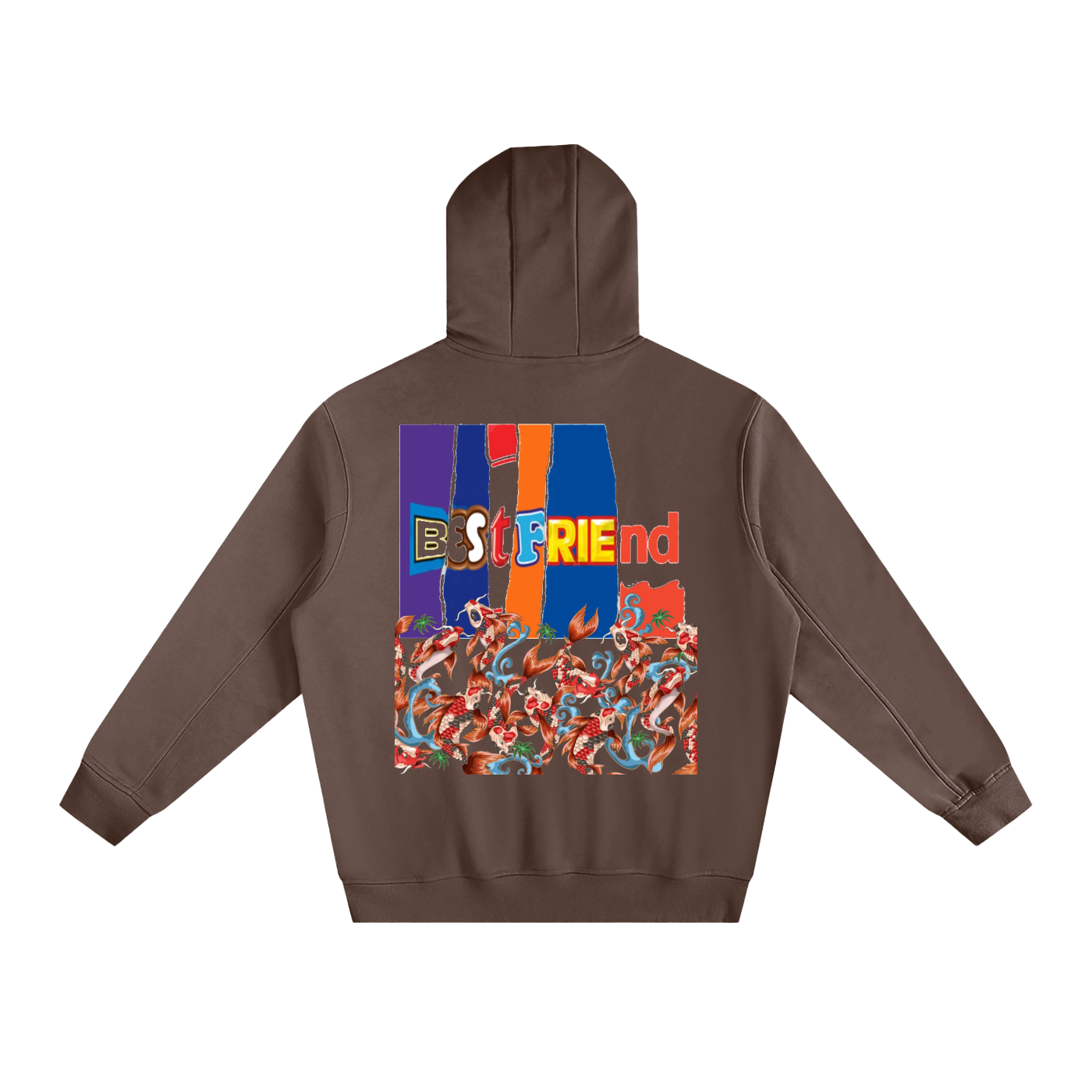 Fleeced High Neck Hoodie