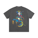 Heavyweight Vintage Washed Frayed T-Shirt
