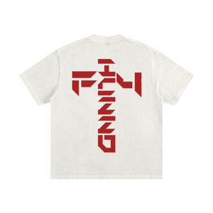 Heavyweight Vintage Washed Frayed T-Shirt