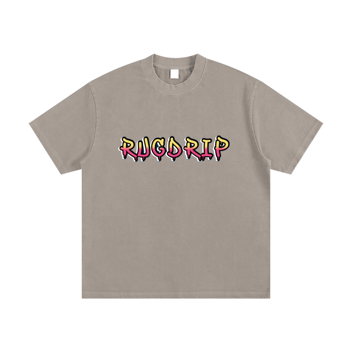 Heavyweight Vintage Washed Frayed T-Shirt