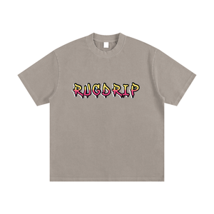Heavyweight Vintage Washed Frayed T-Shirt