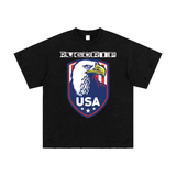 Heavyweight Snow Washed Hand-Frayed T-Shirt