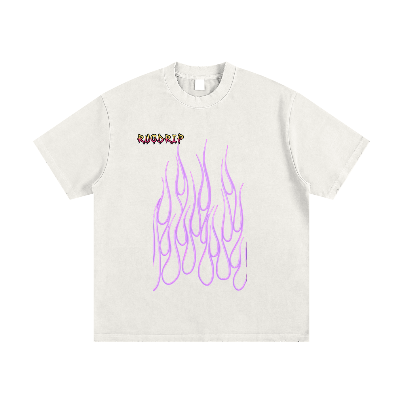 Heavyweight Vintage Washed Frayed T-Shirt