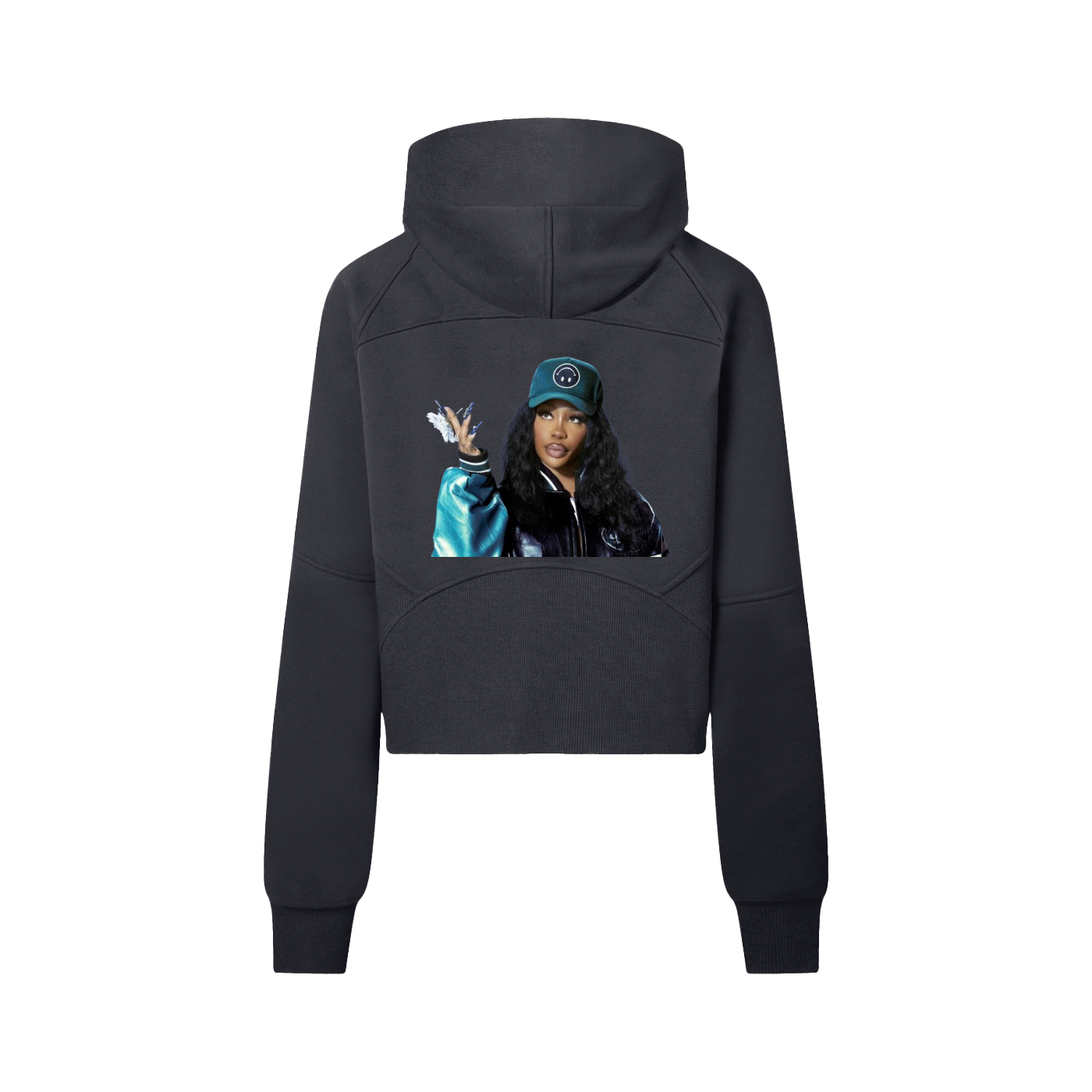 Cropped Half-Zip Hoodie