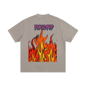Heavyweight Vintage Washed Frayed T-Shirt