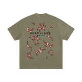 Heavyweight Vintage Washed Frayed T-Shirt
