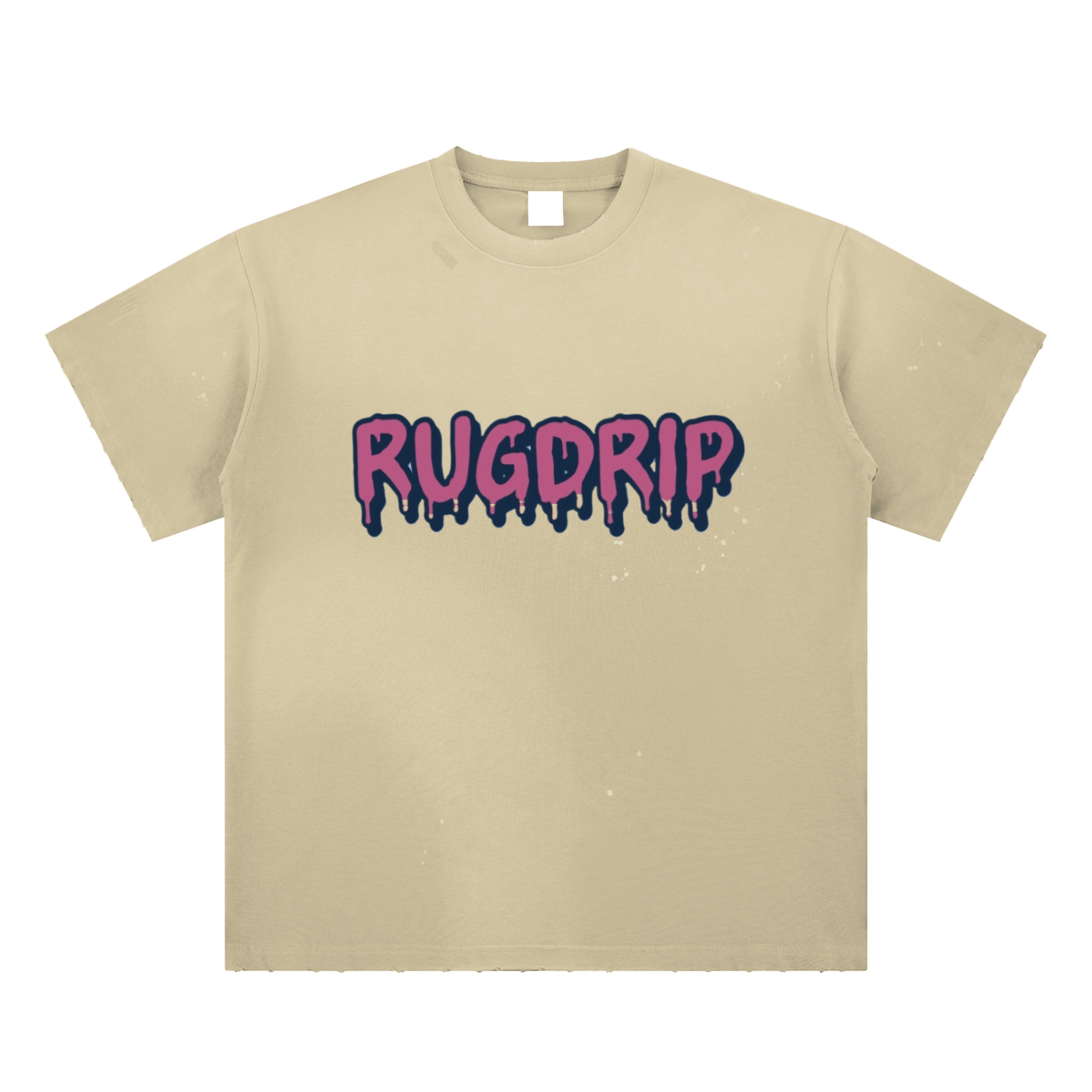 Hand-Frayed Sunfade Paint Splatter T-Shirt