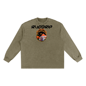 Snow Washed Oversize Long Sleeve T-shirt