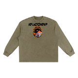 Snow Washed Oversize Long Sleeve T-shirt