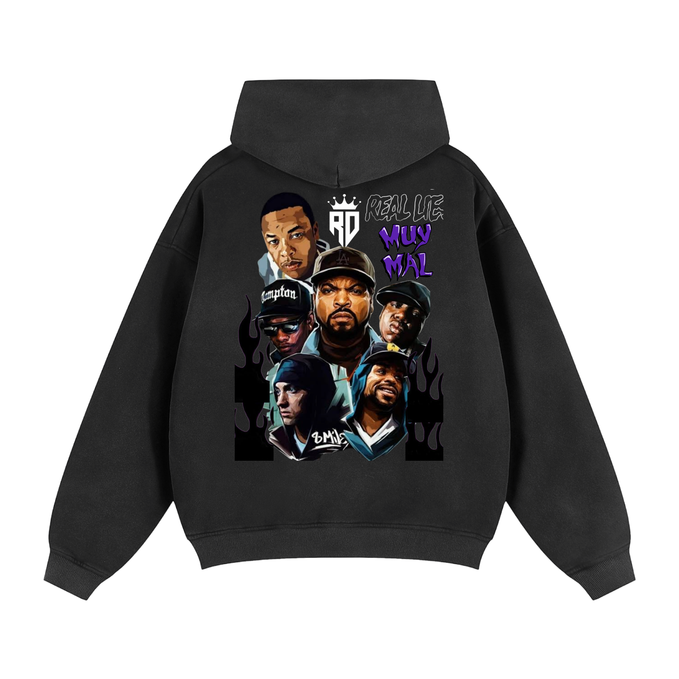 Sunfade Two-way Zipper Boxy Fleece Hoodie