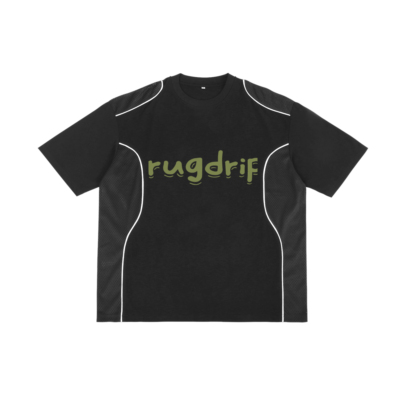 Contrast Piped Panel T-Shirt