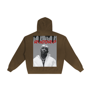 Hand-Frayed Sunfade Zip Hoodie