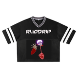 Taped Mesh Boxy T-shirt
