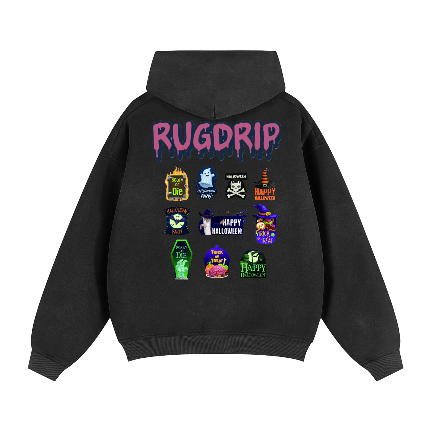 Sunfade Two-way Zipper Boxy Fleece Hoodie