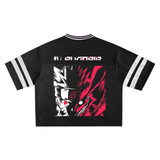 Taped Mesh Boxy T-shirt