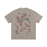 Heavyweight Vintage Washed Frayed T-Shirt